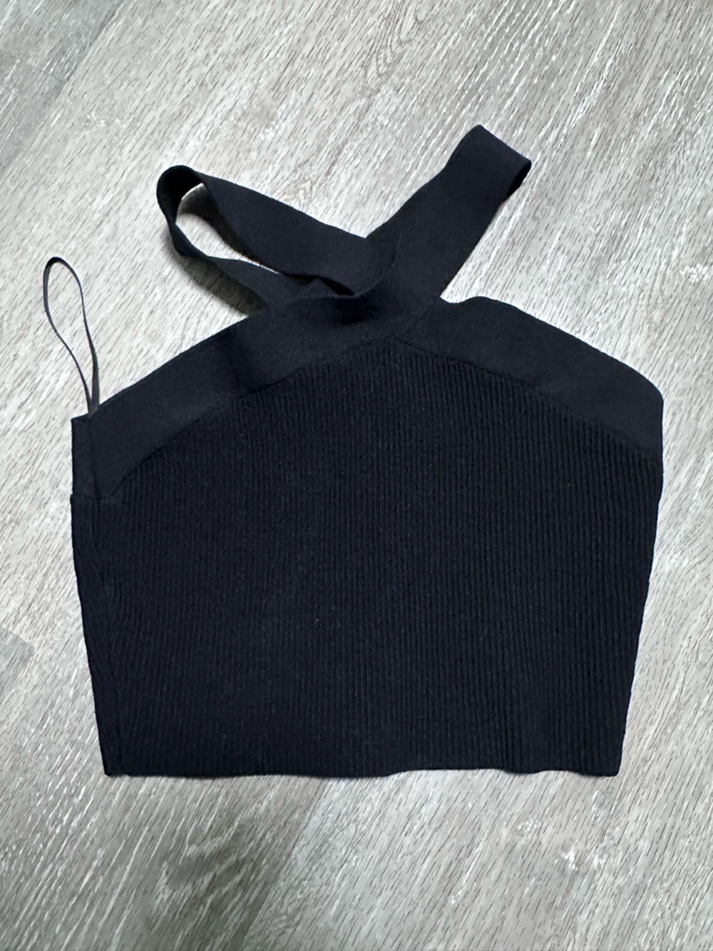 Babaton Black Ribbed Tank